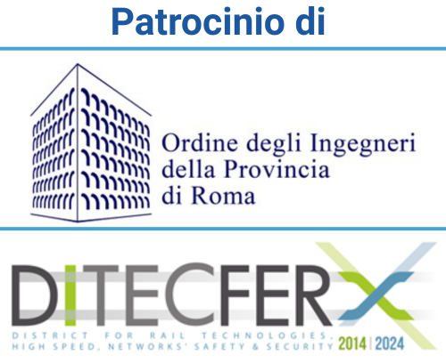 Patrocinio di Ord Ing Roma e Ditecfer Patrocinio dell'Ordine Ingegneri della Provincia di Roma e di Ditecfer