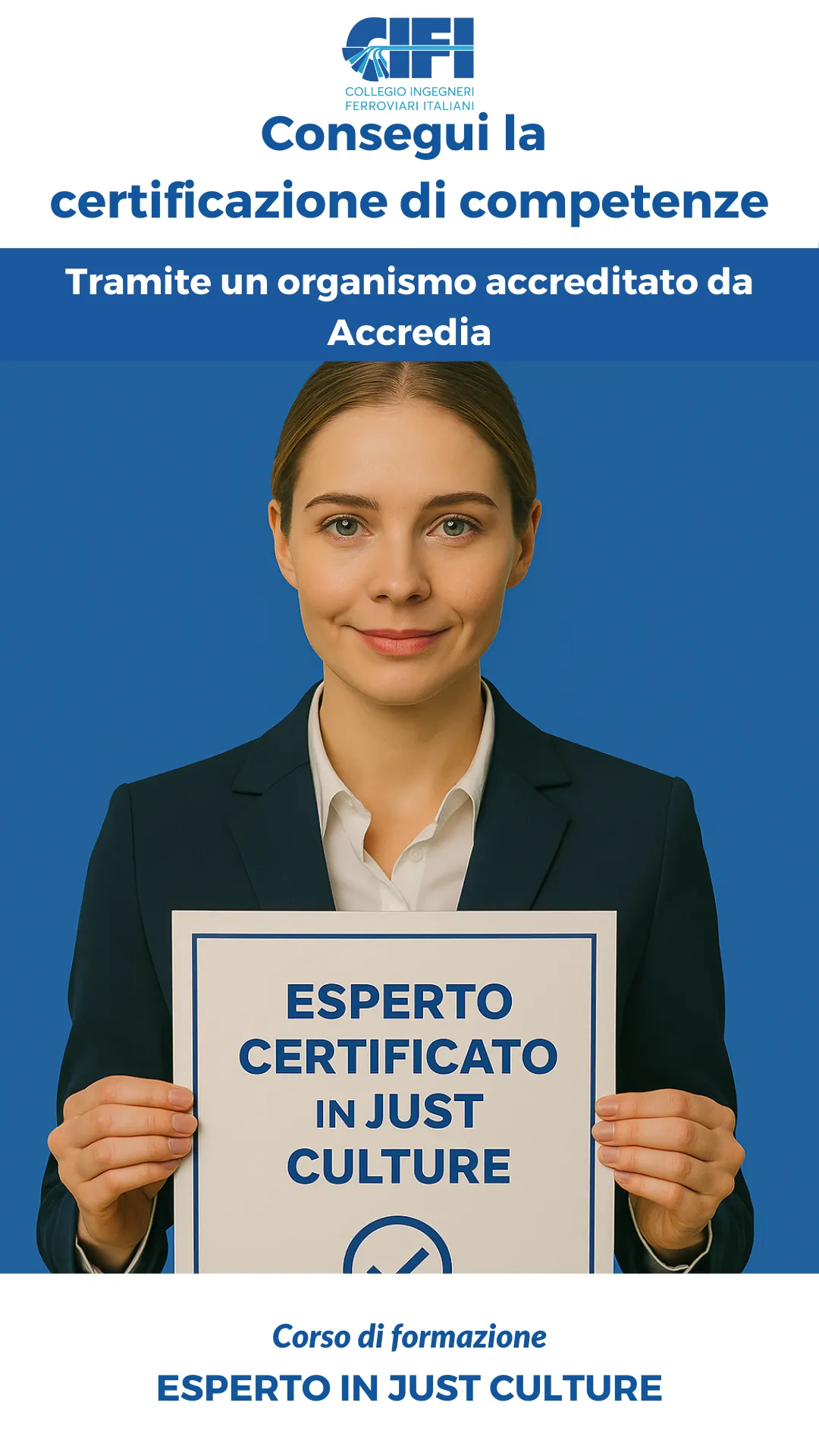 Consegui la certificazione di competenze di Esperto in Just Culture